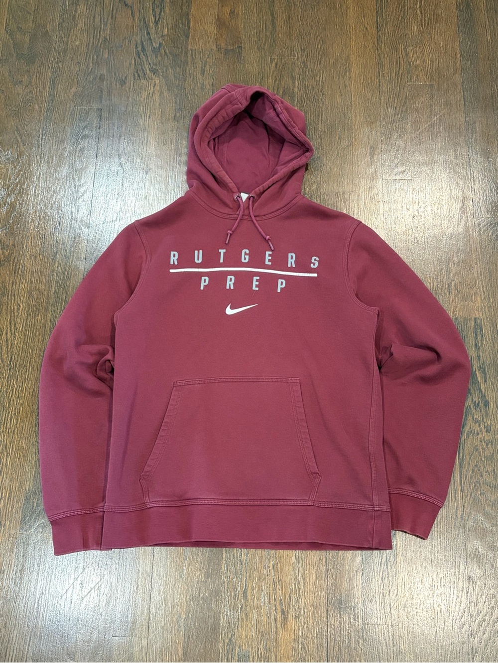Nike burgundy Rutgers Prep hoodie